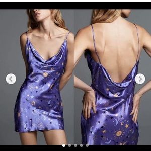 Zara Purple Stars Dress